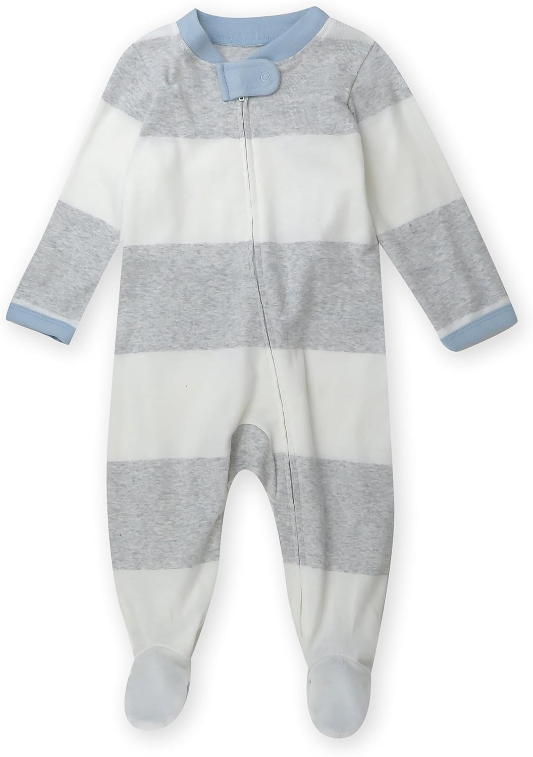 HonestBaby Organic Cotton Sleep Play Footed Pajama Sleeper for Baby Boys