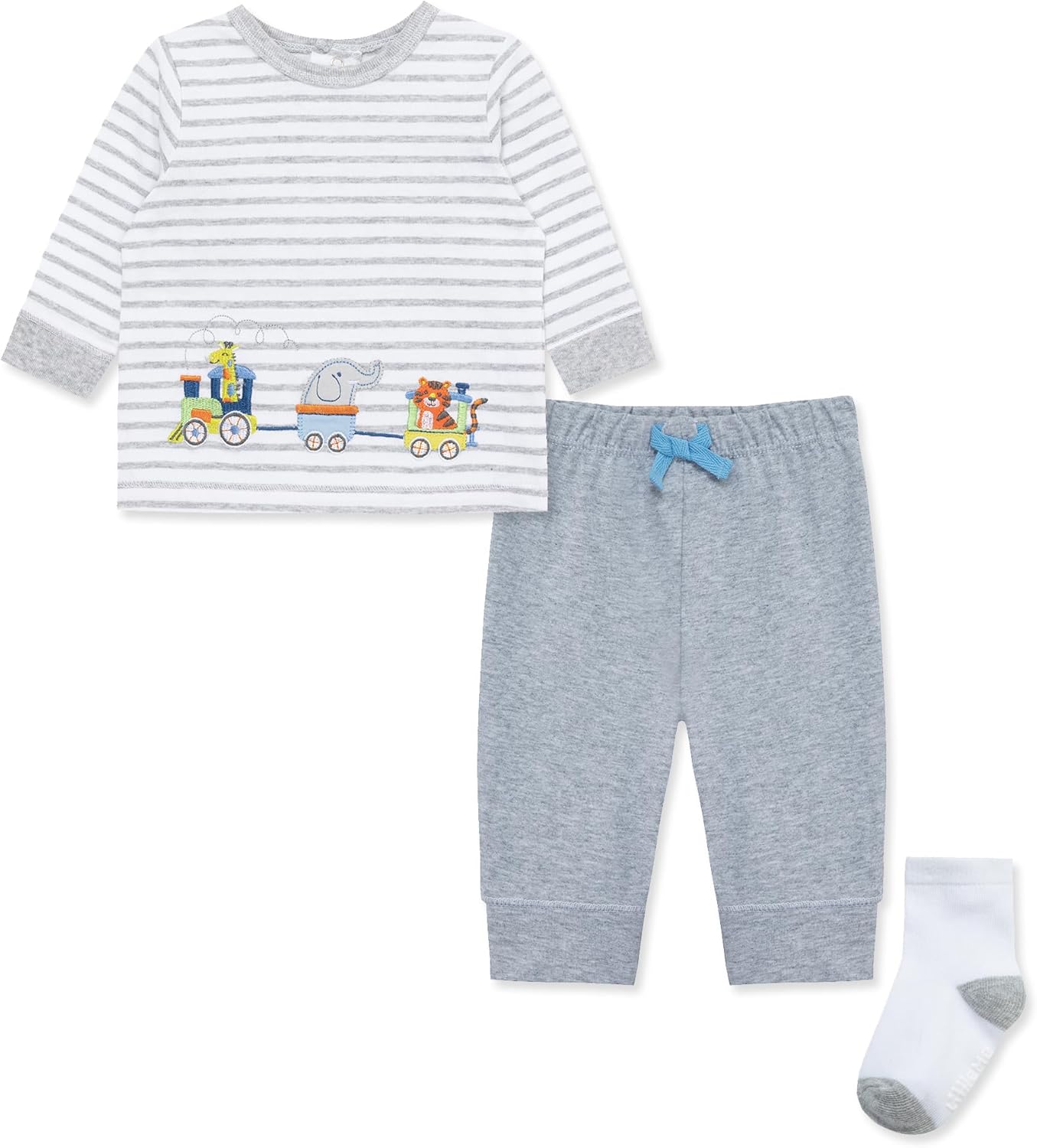 Little Me Baby Boys 3-Piece Jogger Set 0-24 Months