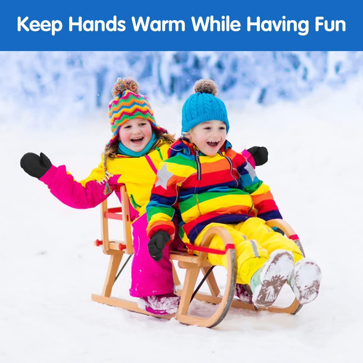MoKo Toddler Mittens Waterproof Windproof