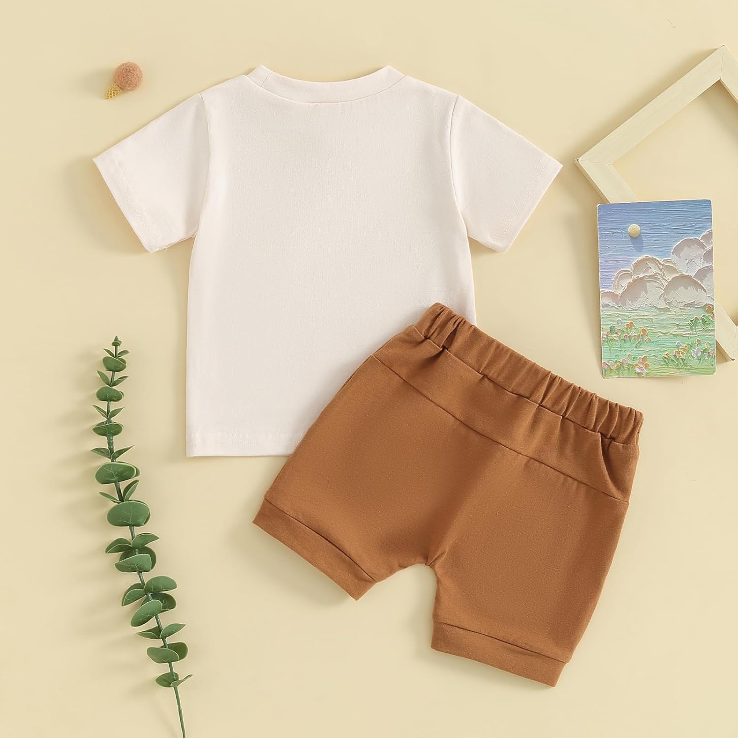 Kupretty Baby Boys Summer Outfit 2-Piece Set