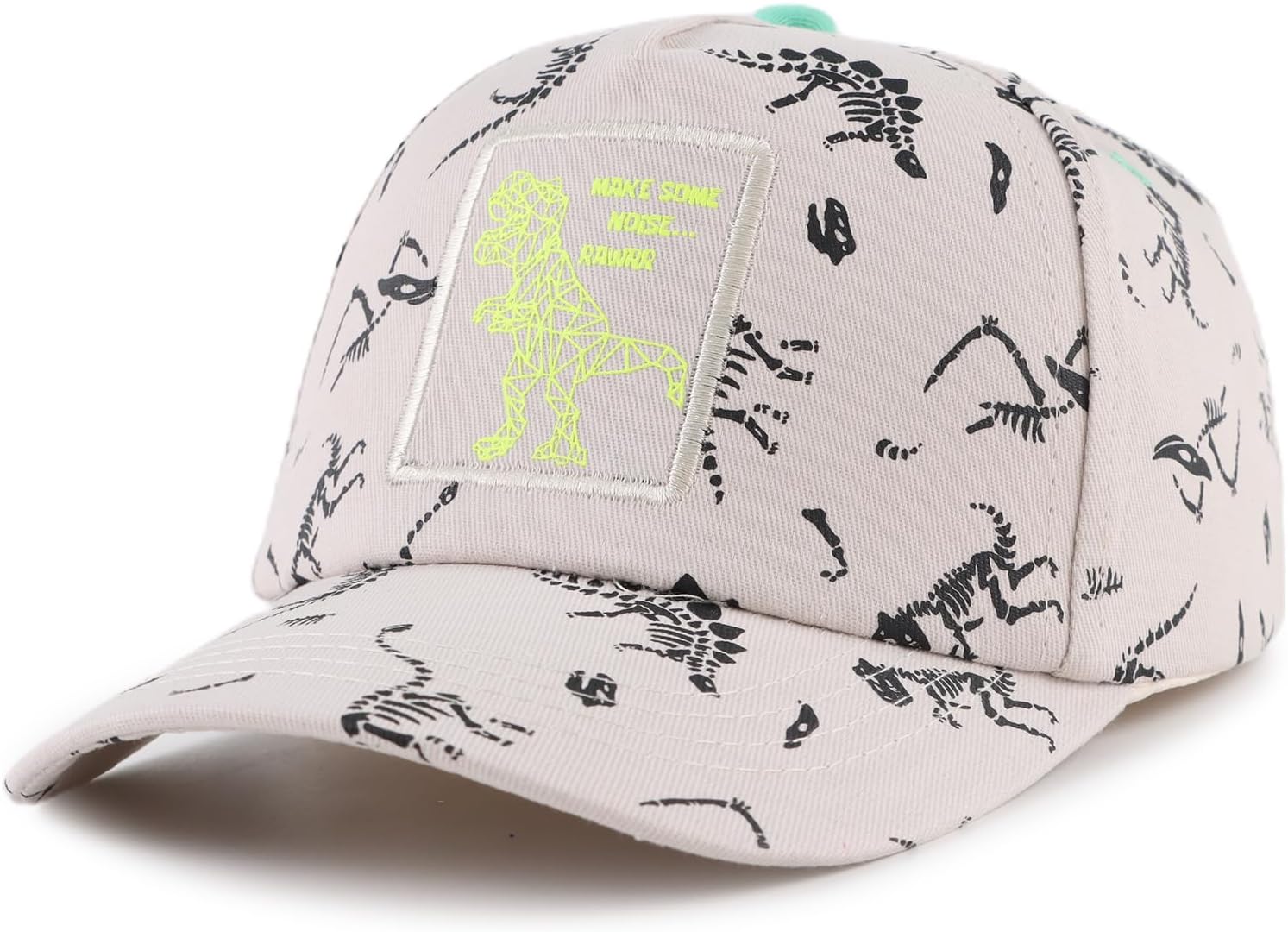 Adjustable Toddler Hats with Dinosaur Pattern