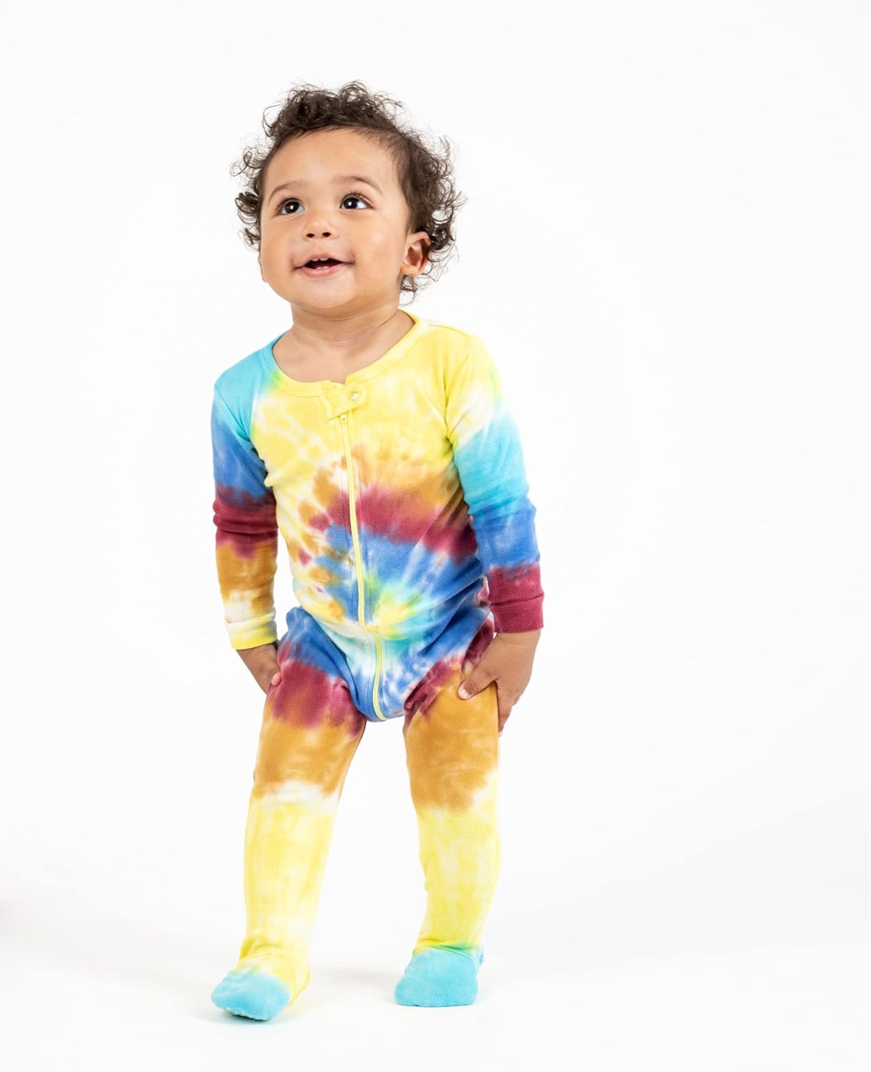 Matching Tie Dye Family Pajamas for Baby Boys Soft Comfortable