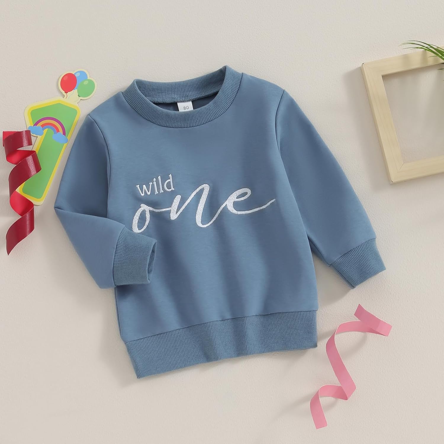Crewneck Sweatshirt for 1st Birthday Boy Set