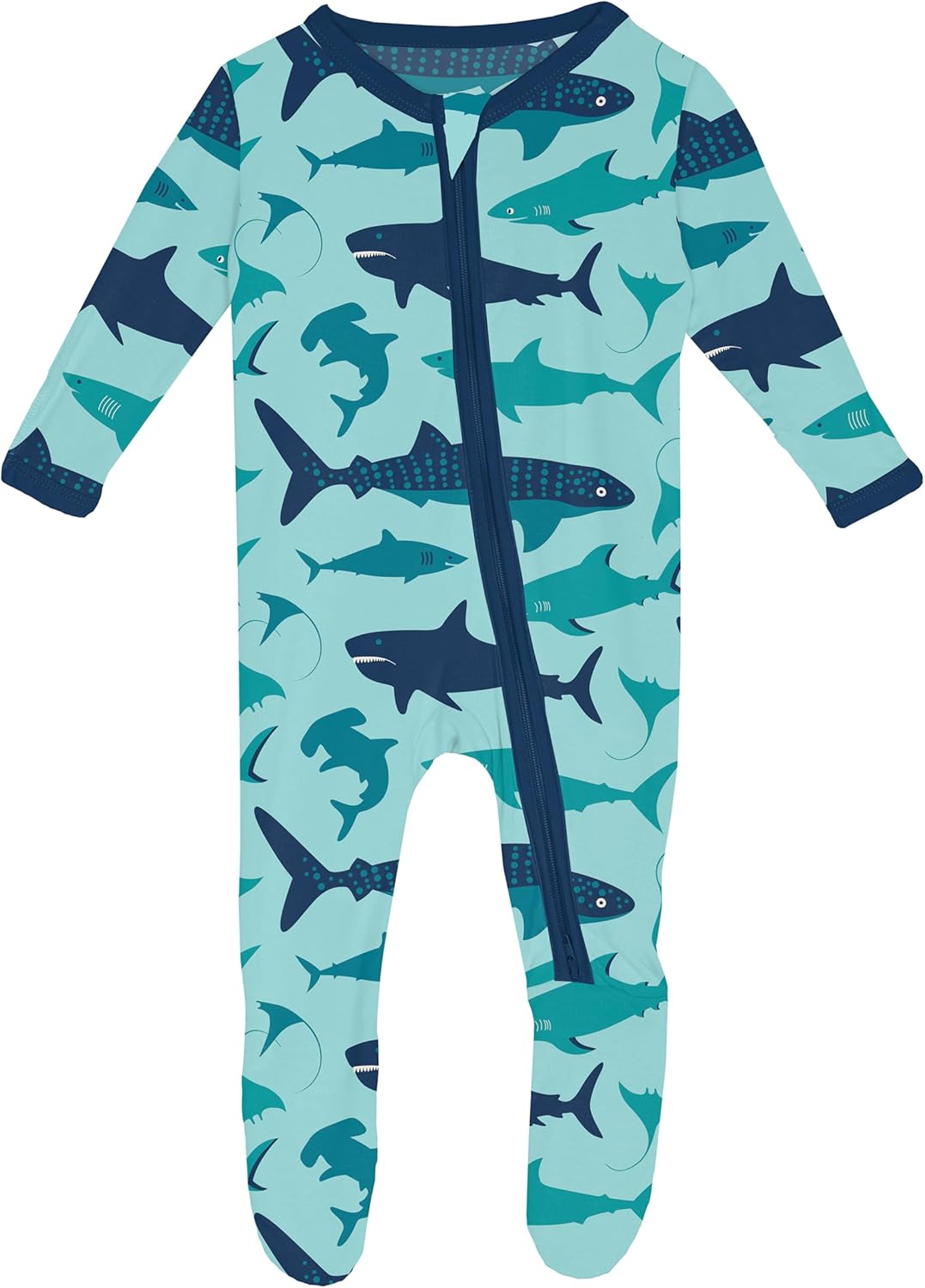 KicKee Baby Footie - 2 Way Zipper - Bamboo Viscose - BoysGirls
