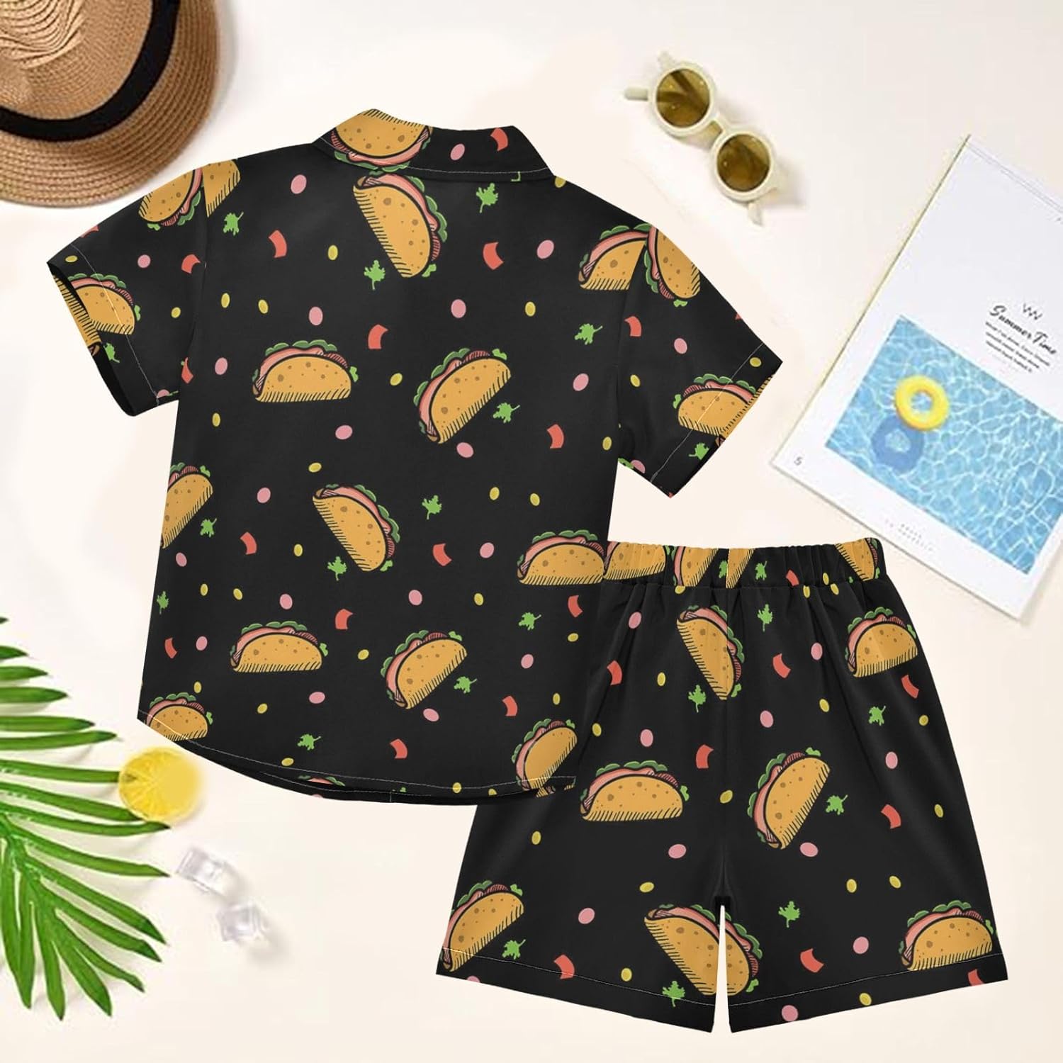 visesunny Funny Boys 2-Piece Shirt and Short Set