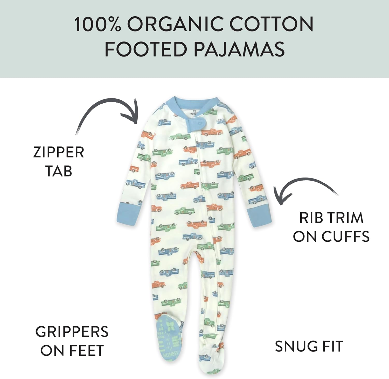 Honest Non-Slip Pajamas for Baby