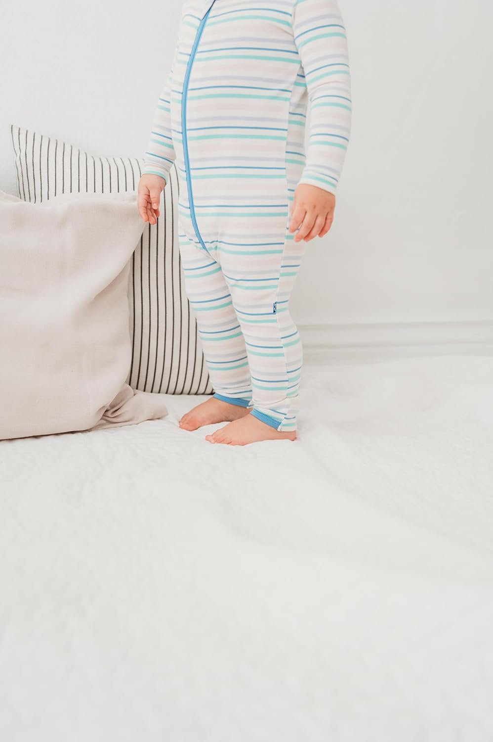 KicKee Pants Print Convertible Sleeper with Zipper for Baby