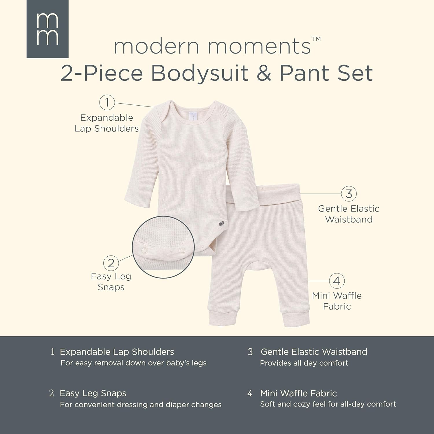 Modern Moments Gerber Baby Long Sleeve Set