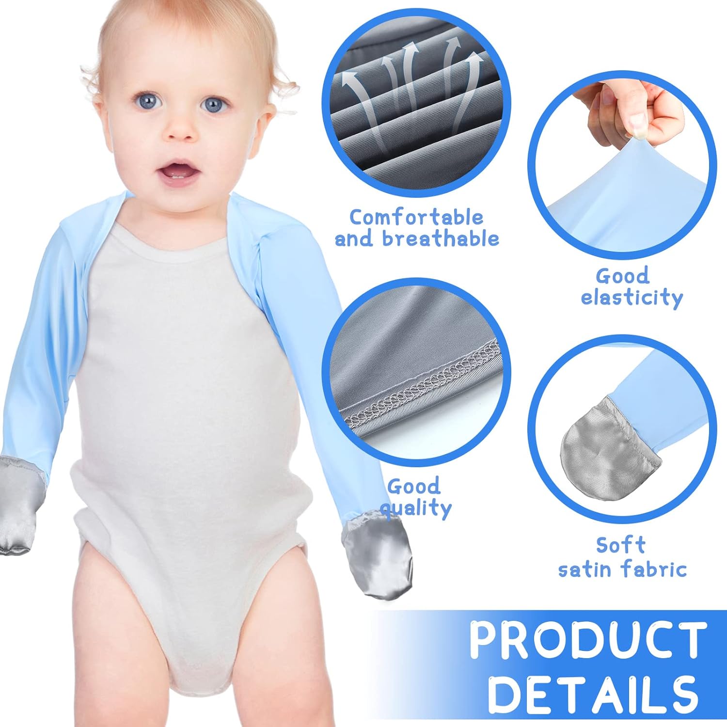 Sureio Baby Eczema Mitten Gloves 2-Piece Set for Toddler