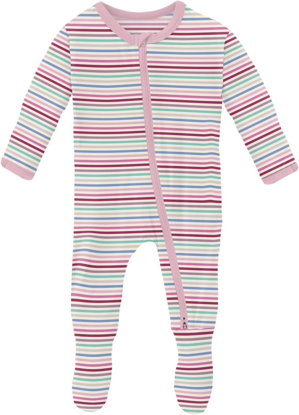 KicKee Print Footie with Zipper for Baby