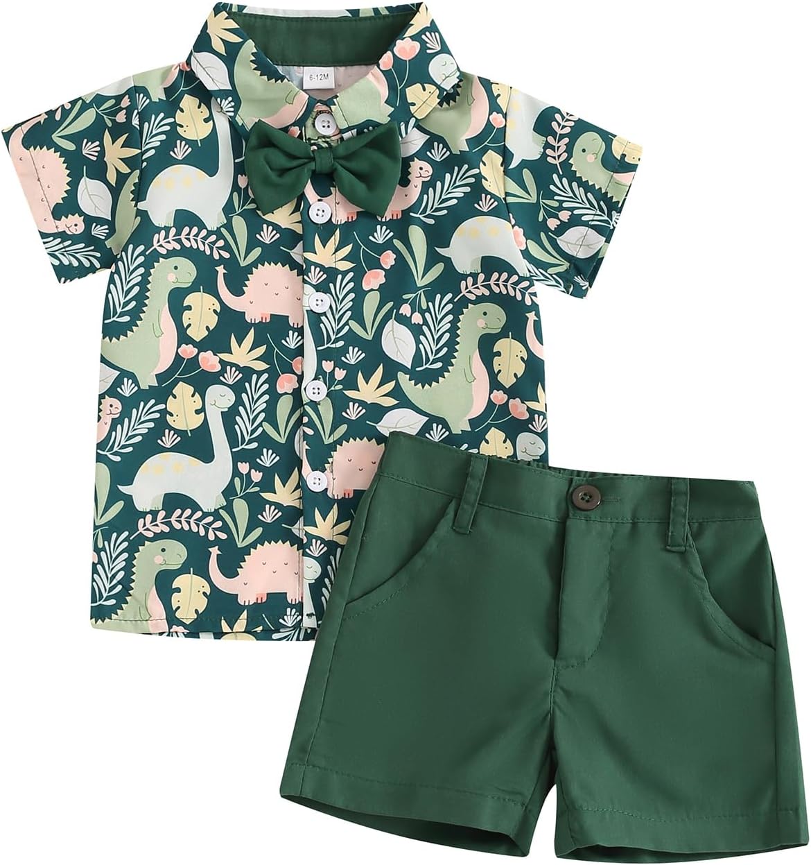 Dinosaur Print Toddler Shorts Set