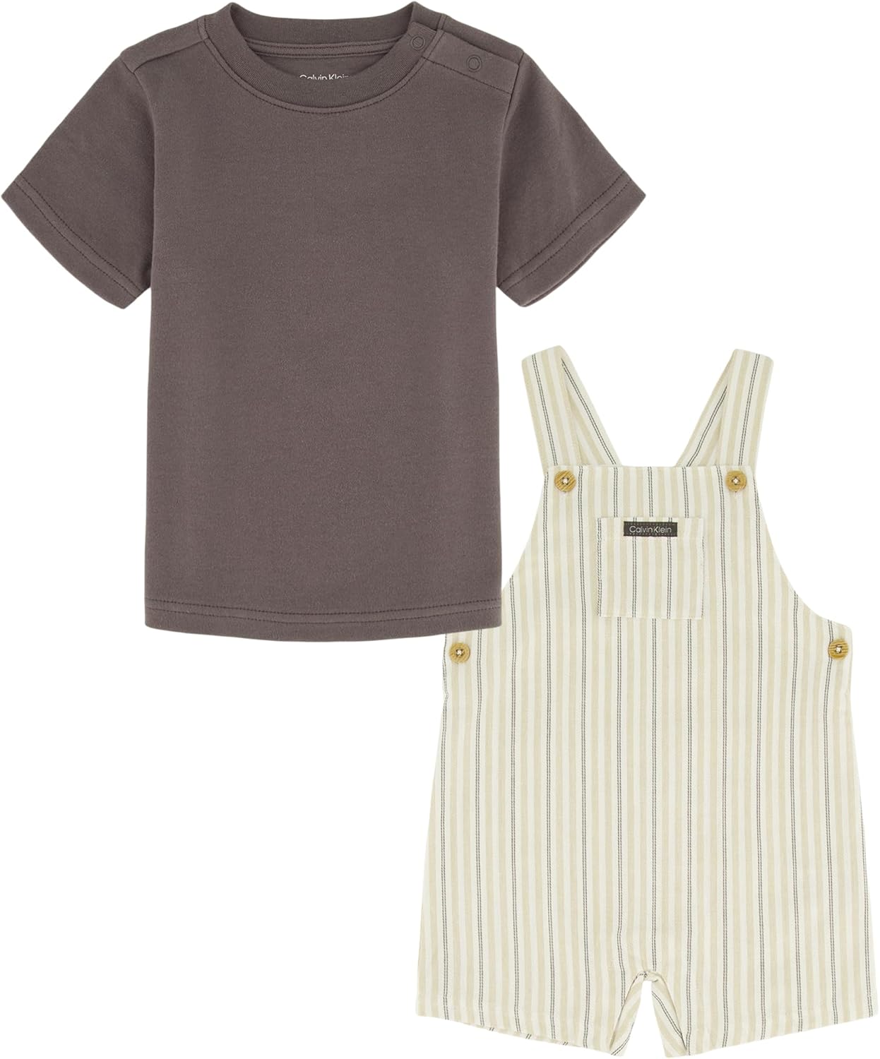 Perfect CALVIN KLEIN baby boys shortall set