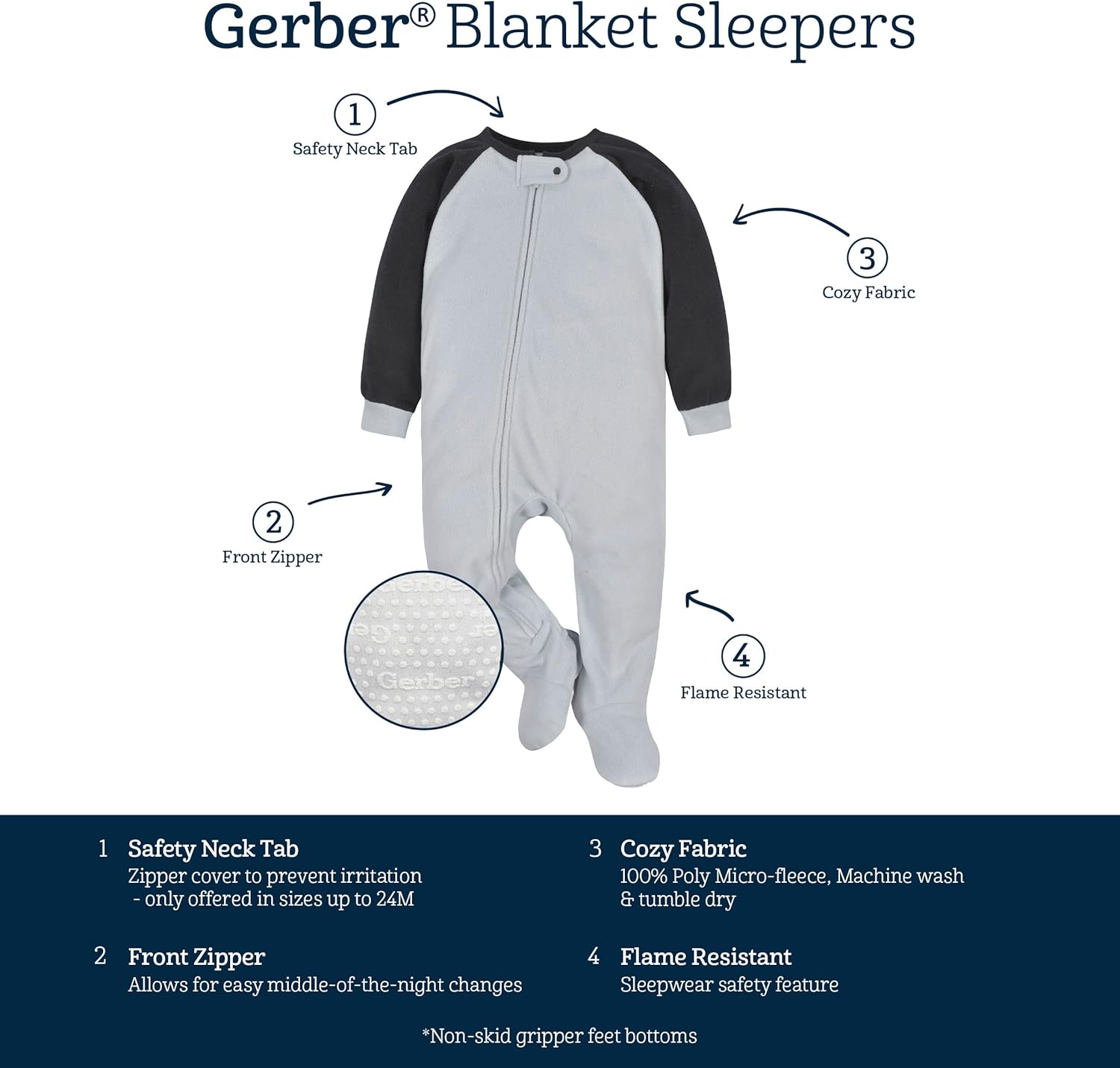 Two-Pack of Flame-Resistant Fleece Pajamas