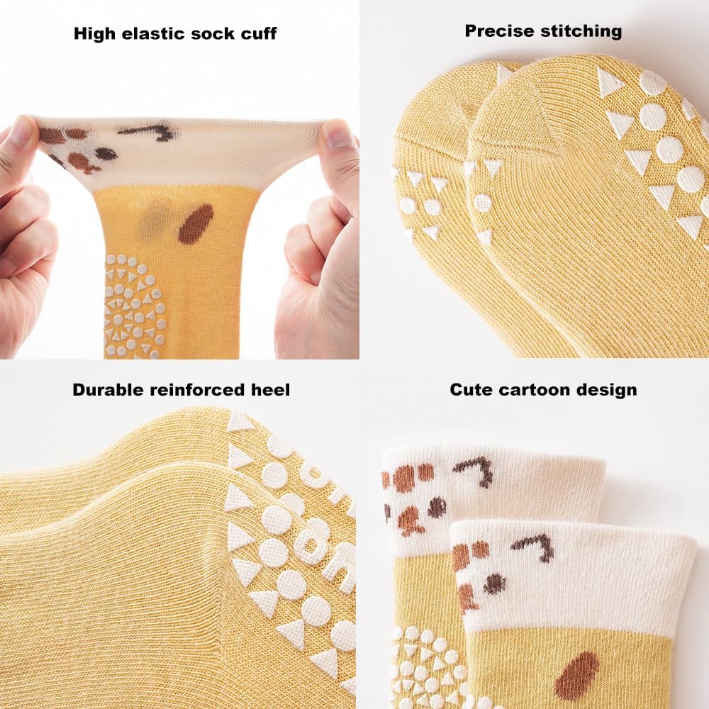 Non-Slip Knee-High Socks for Toddlers