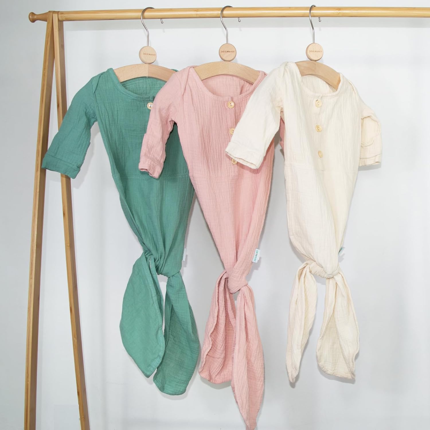 Premium Soft Knotted Baby Gown for Newborns