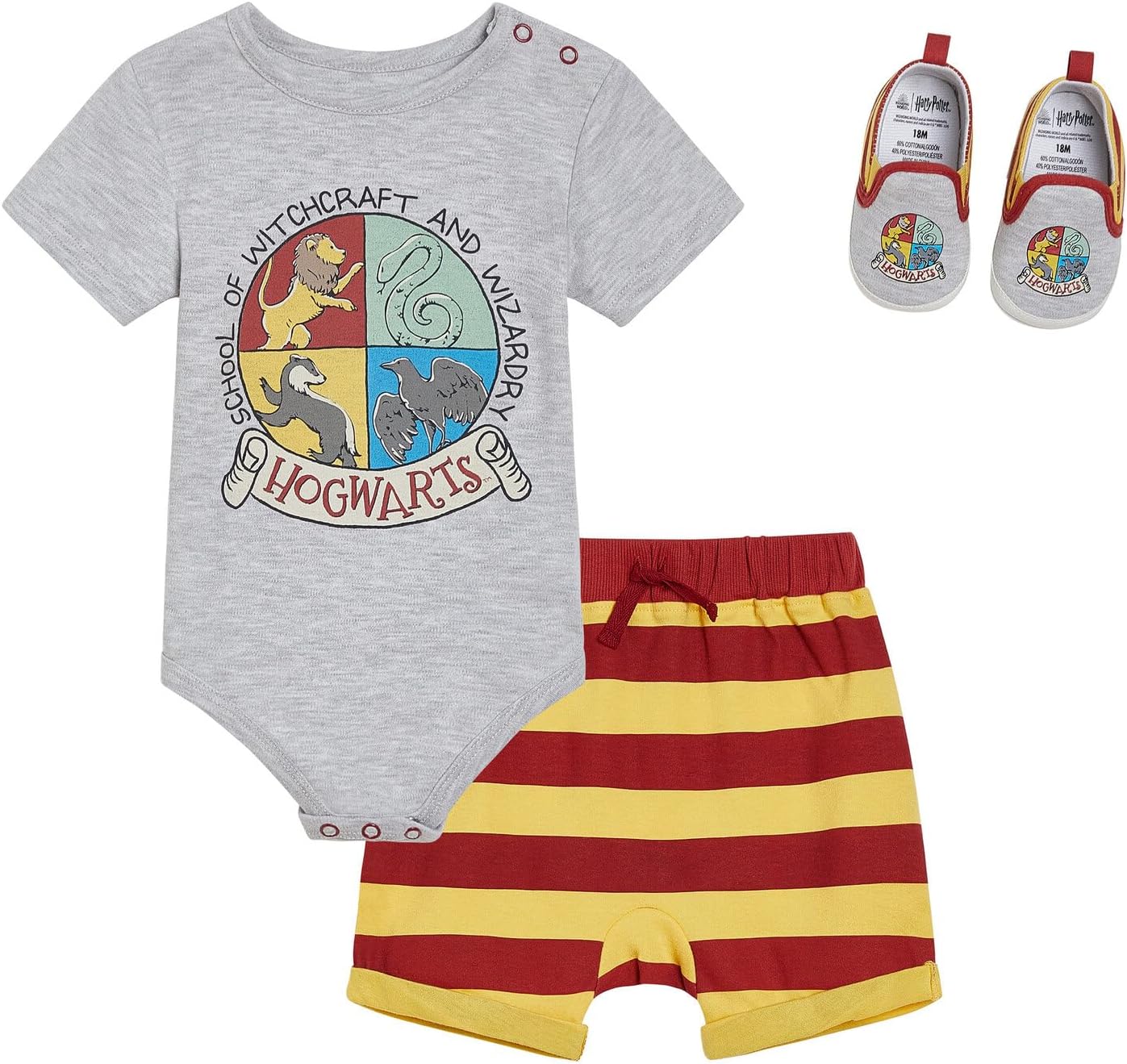 Gryffindor Harry Potter Baby Outfit Set - Newborn to 24 Months