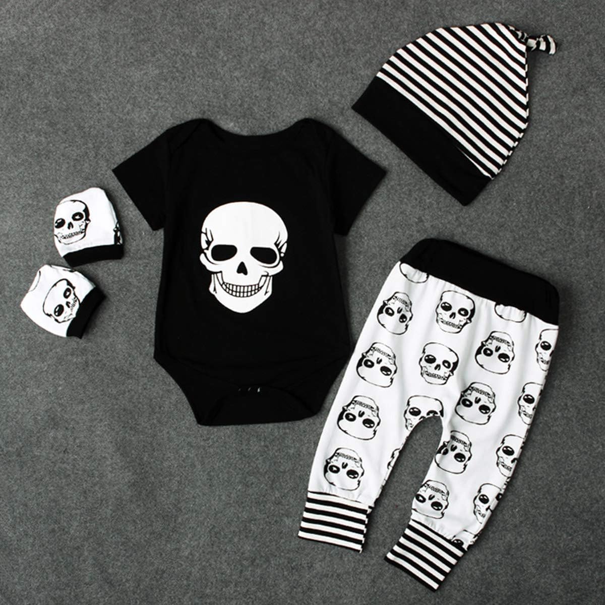 Stunning Skull Romper Set for Halloween