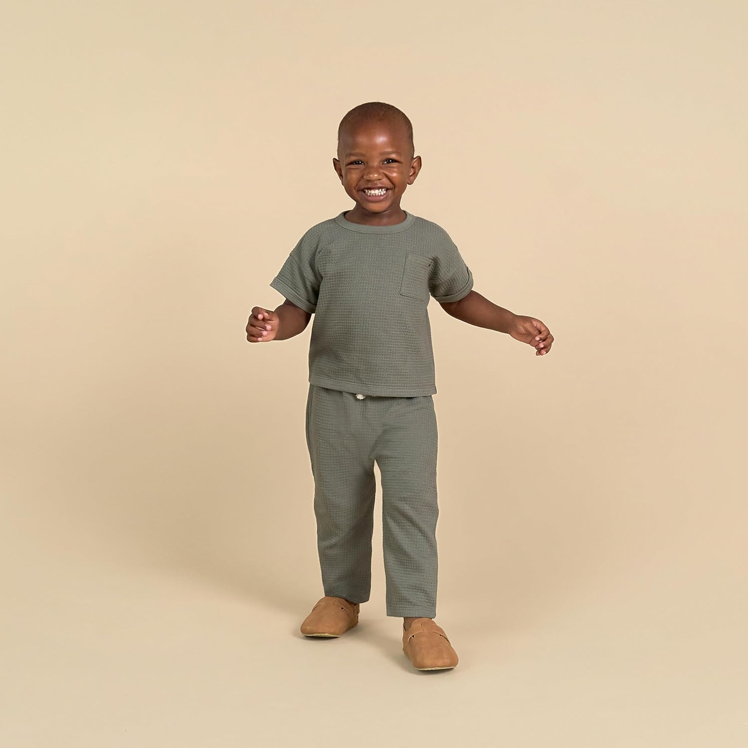 Modern Moments Honey Comb Baby Boys Knit Set