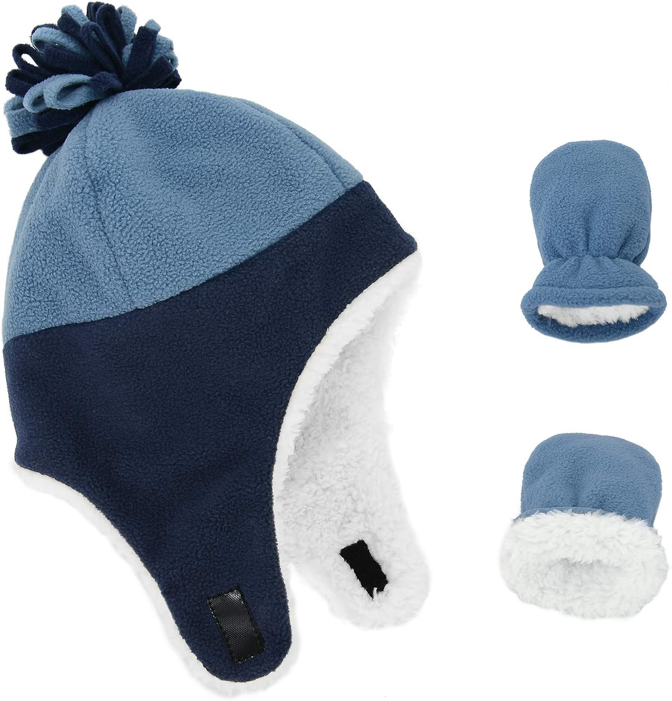 Zando Cuddles Sherpa Lined Winter Hat Mitten Set for Baby