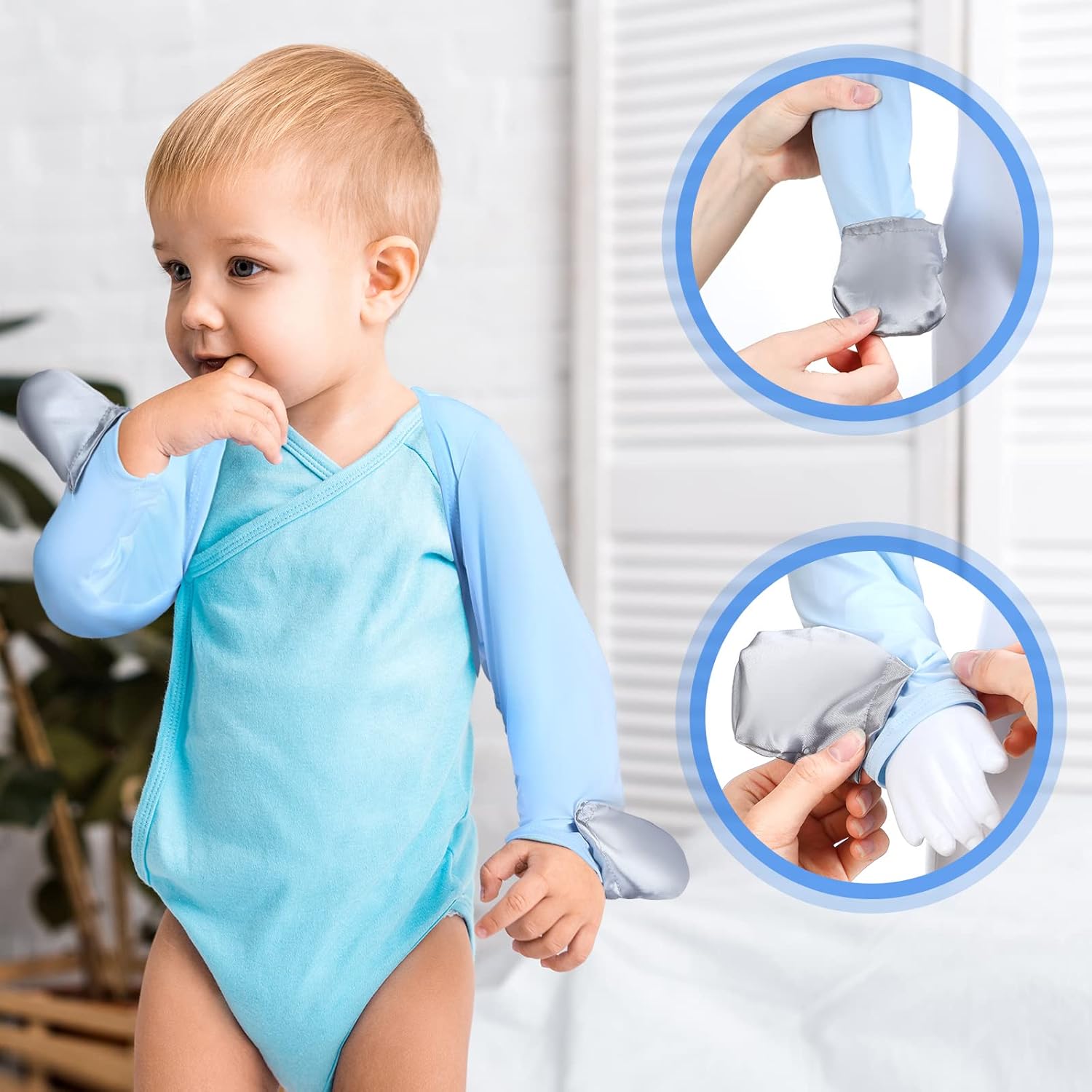 Sureio Baby Eczema Mitten Gloves 2-Piece Set for Toddler
