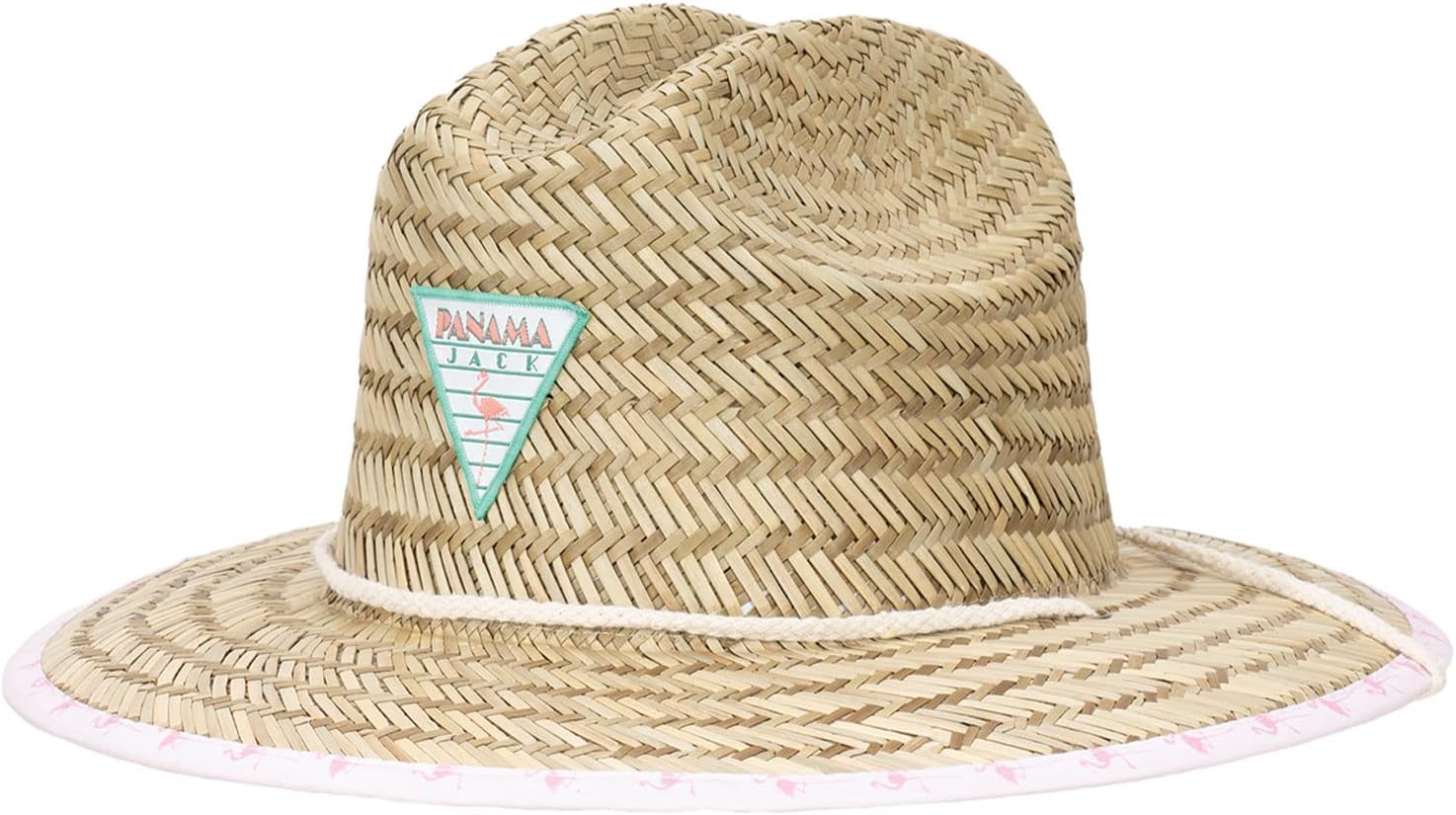 Panama Jack Kids Straw print Sun HatUPF 50