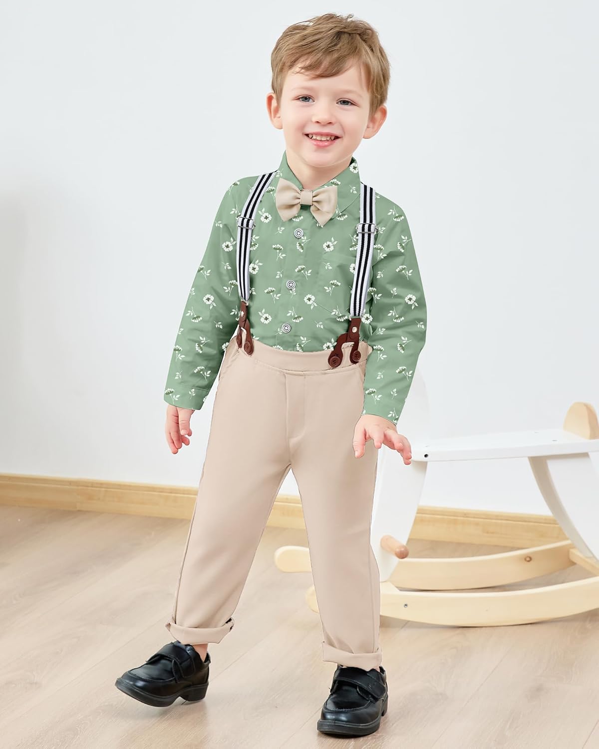 Perfect for Weddings Formal Toddler Suits with suspenders and bow ties