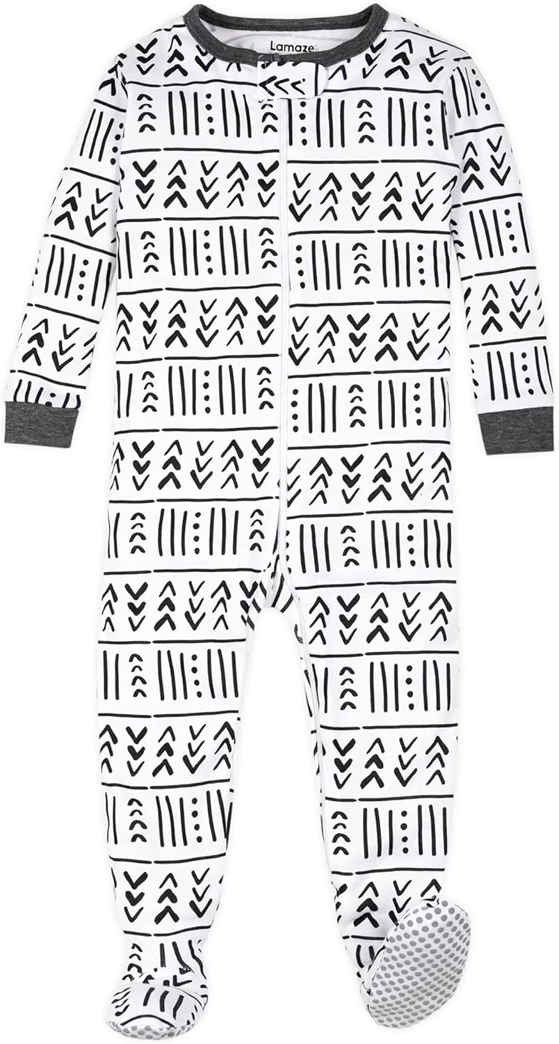 Lamaze Boys Super Combed Natural Cotton Footed Stretchie One Piece Sleepwear