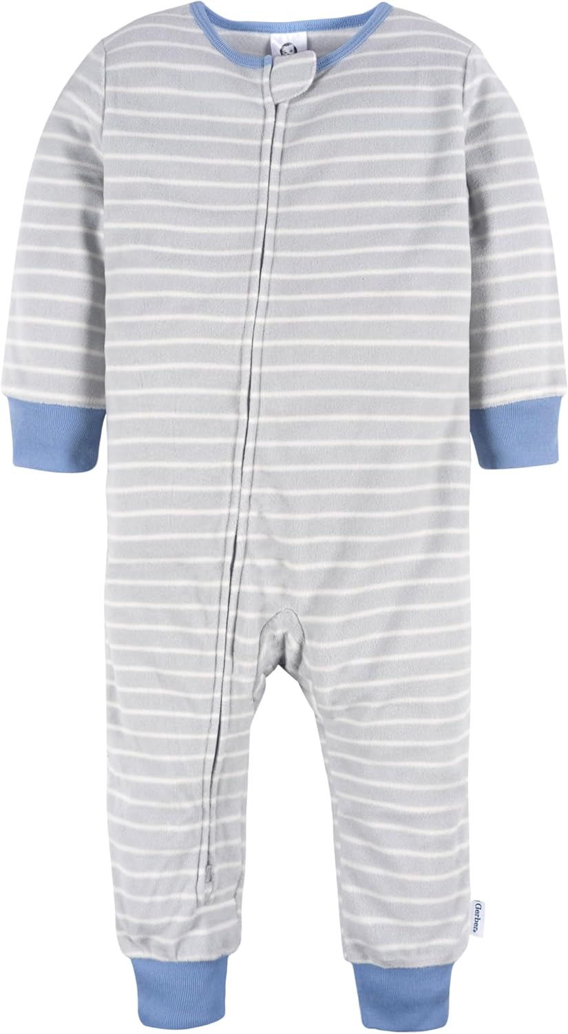 Gerber Baby Boys flame resistant fleece pajamas 3-pack