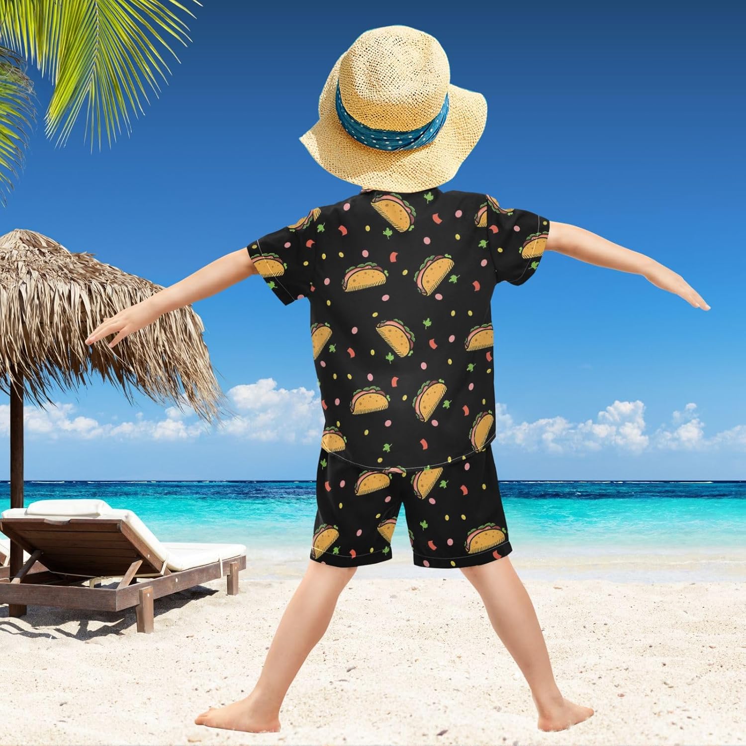 visesunny Funny Boys 2-Piece Shirt and Short Set