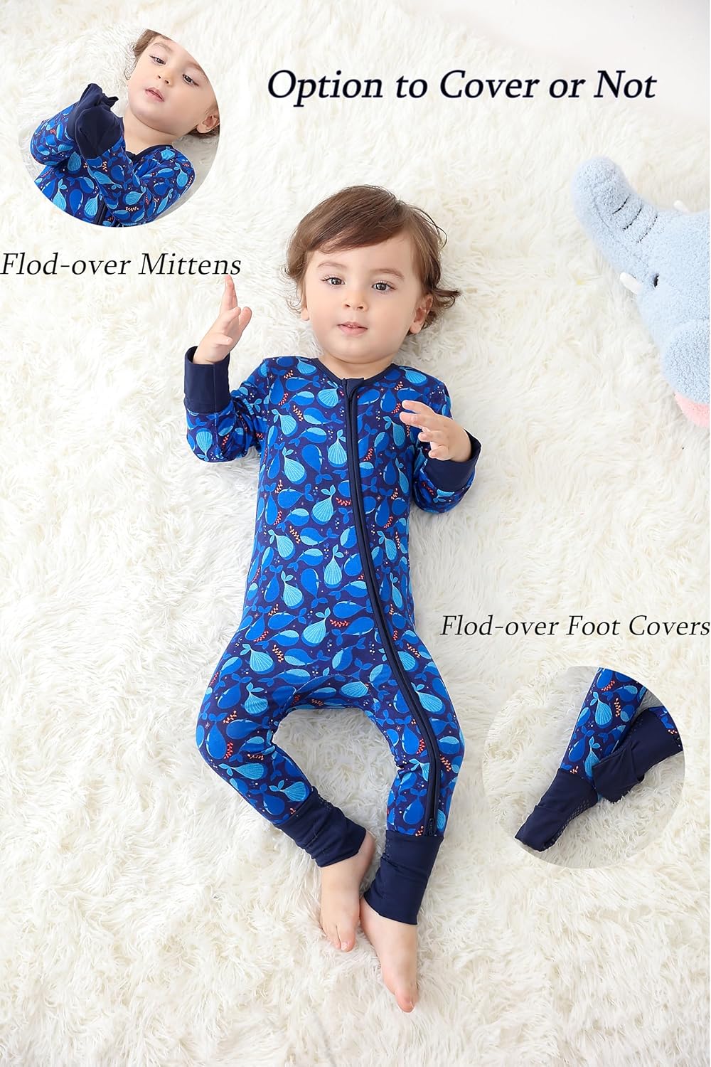 JunNeng 2Pcs Bamboo Romper for Baby