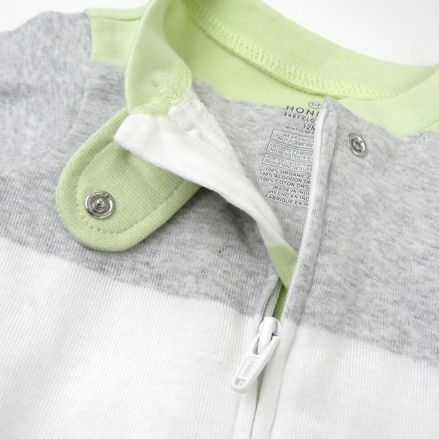HonestBaby Organic Cotton Footed Pajamas for Baby Boys