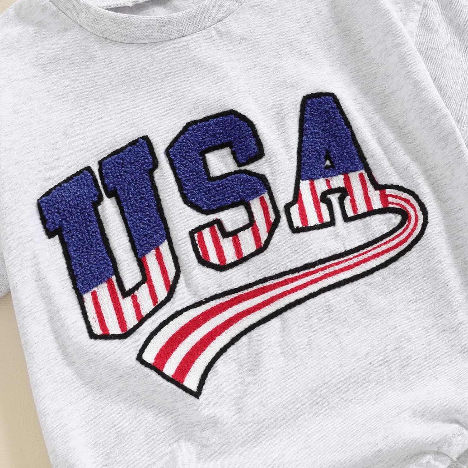 4th of July Toddler Romper US Milestones