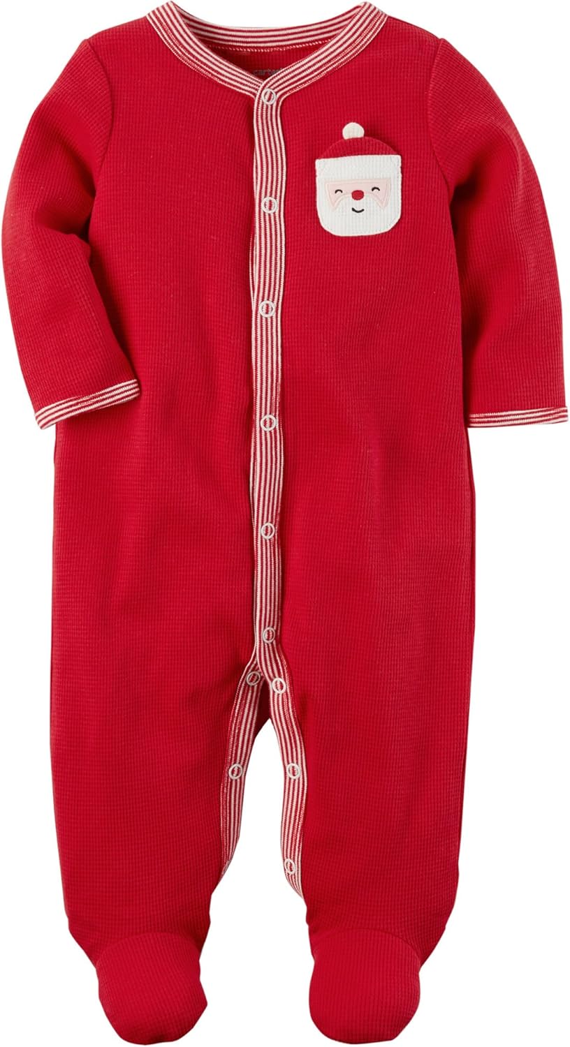 Carters Unisex Baby Snap-up Bedtime Blanket 6 Months Machine Washable Red
