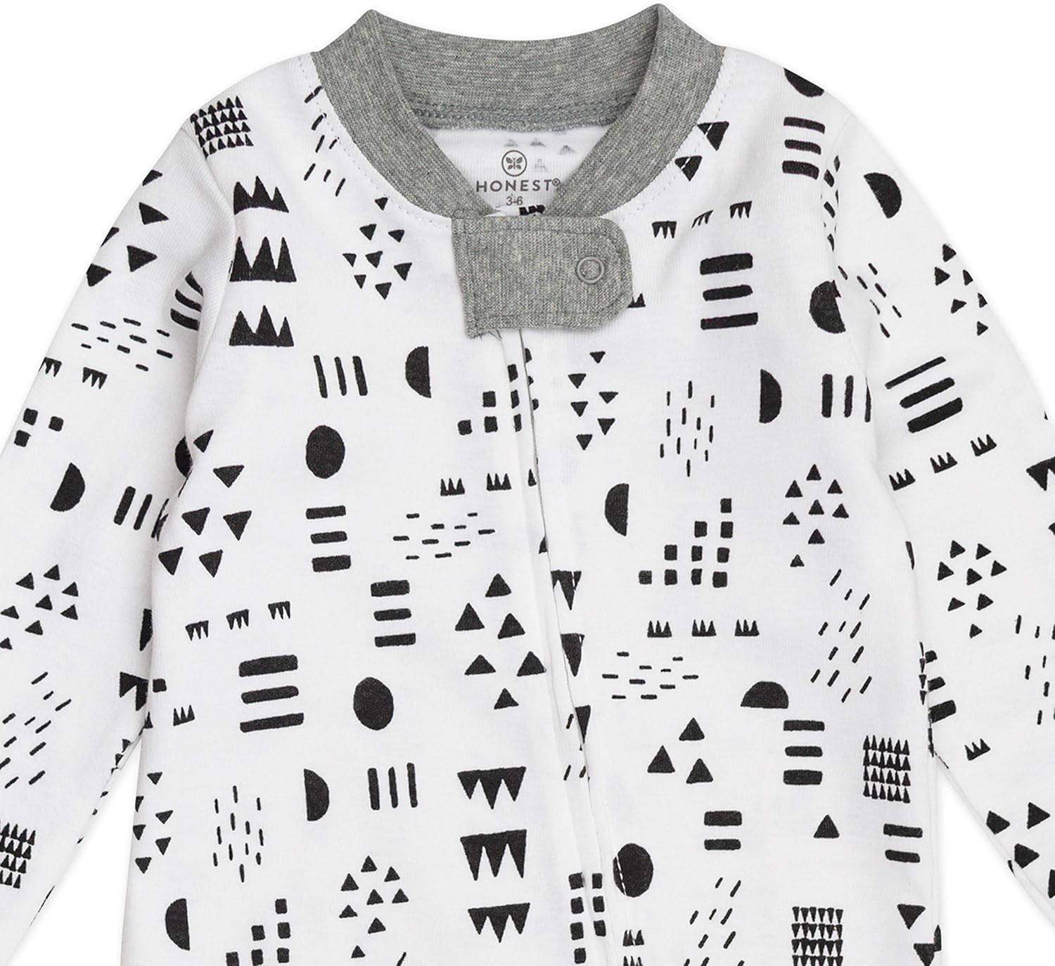 GOTS Organic Honest Baby Sleep Play Pajamas for Boys 2-Pack