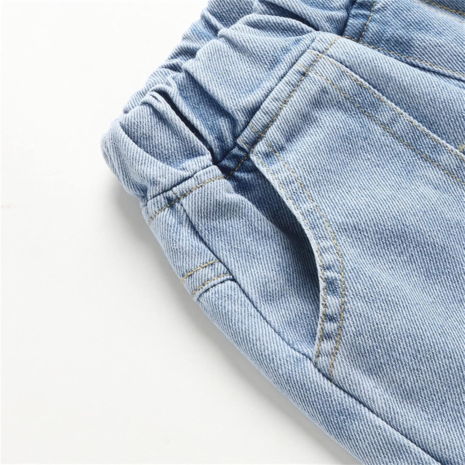 Patchwork Striped Jeans Pants for Kids