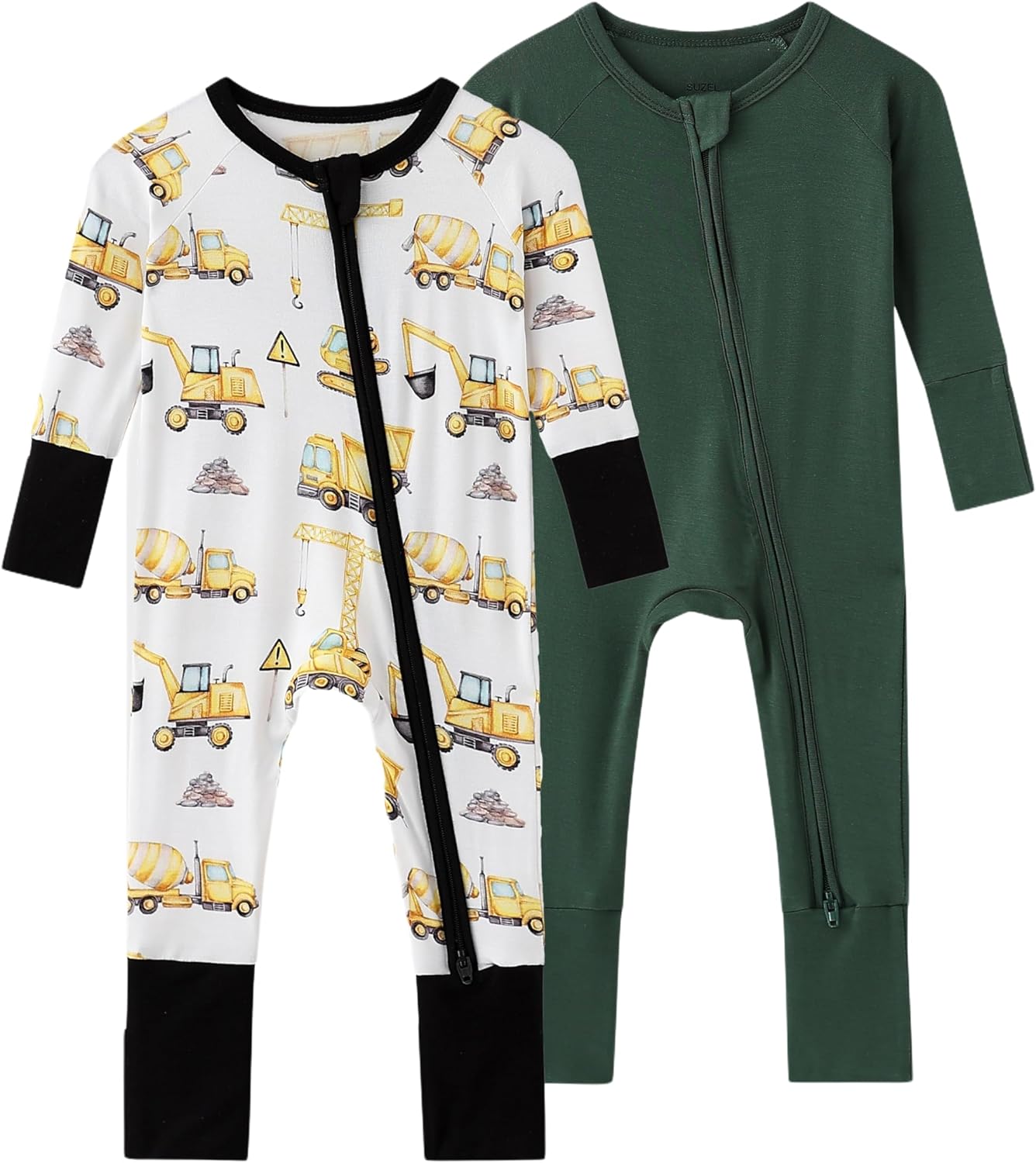 Zippy Pajamas for Boys Girls - 0-24 Months - Bamboo Viscose Design