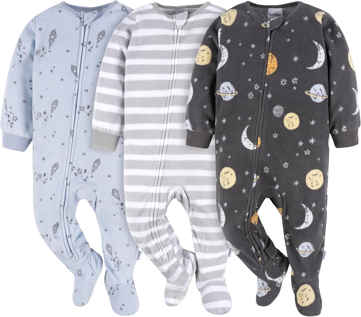 gerber flame resistant fleece pajama 3 pack