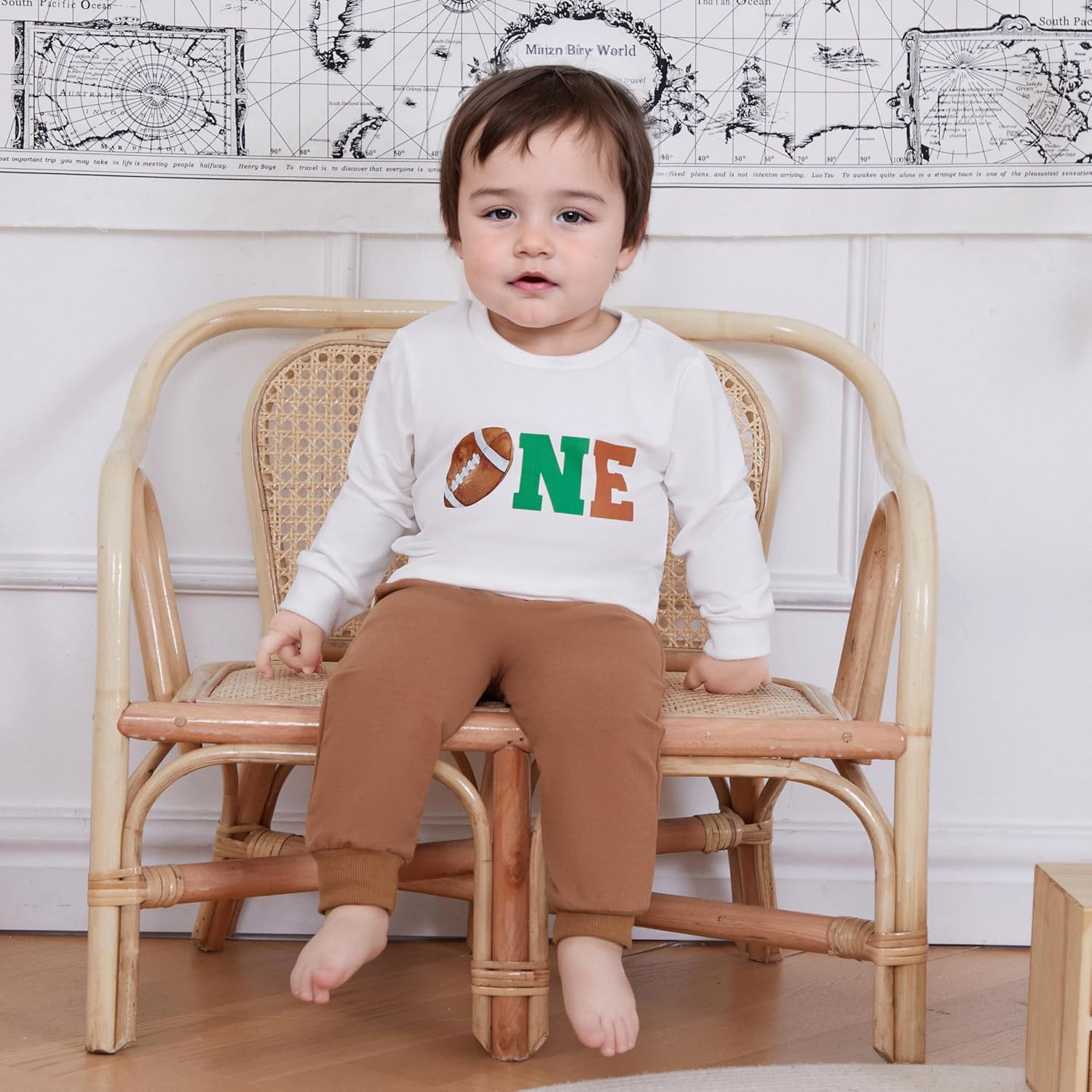Football-Themed 1st Birthday Set for Boys Comfortable Stylish Toddler Clothing