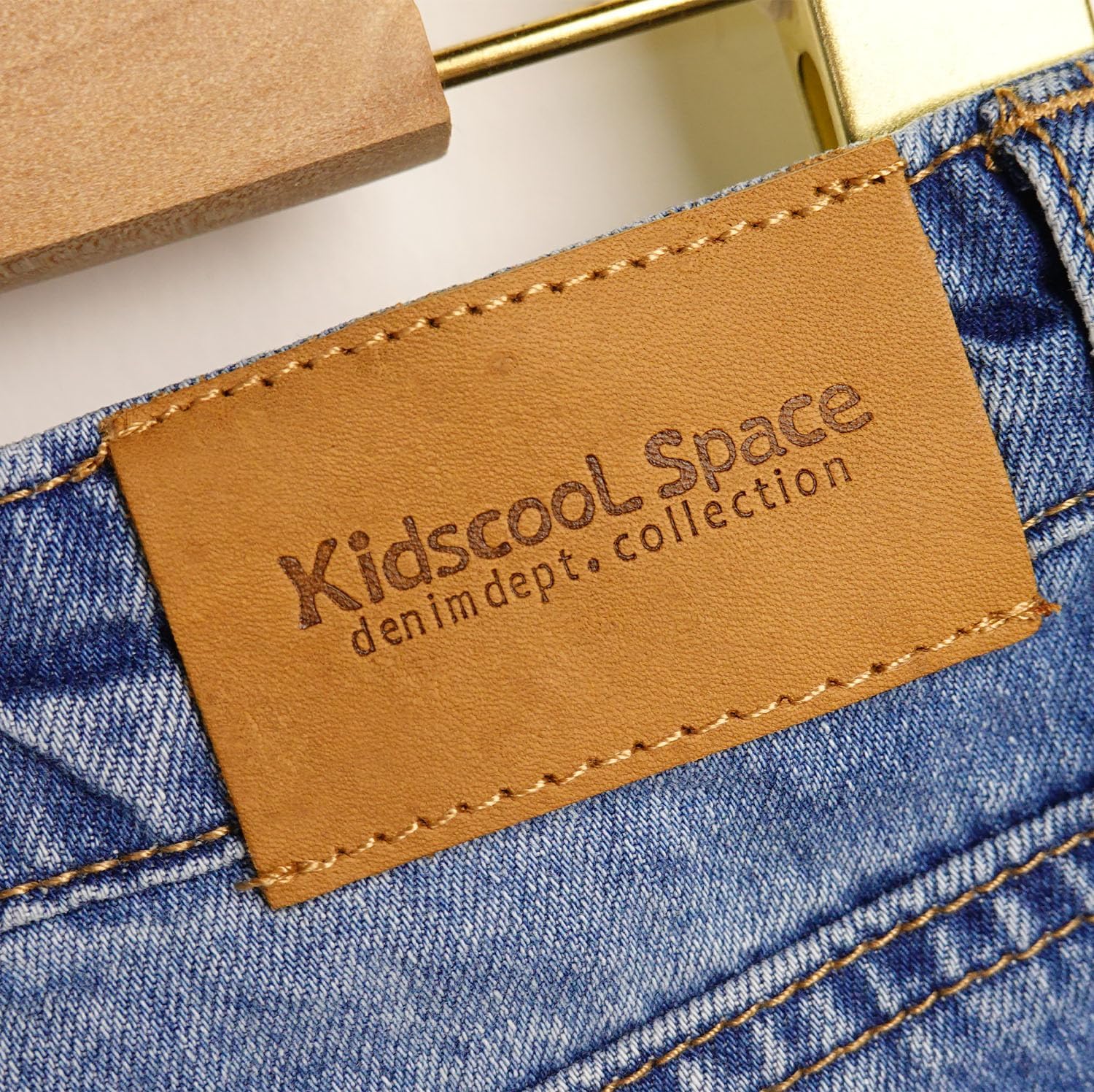 Elastic Ripped Jeans for Kids