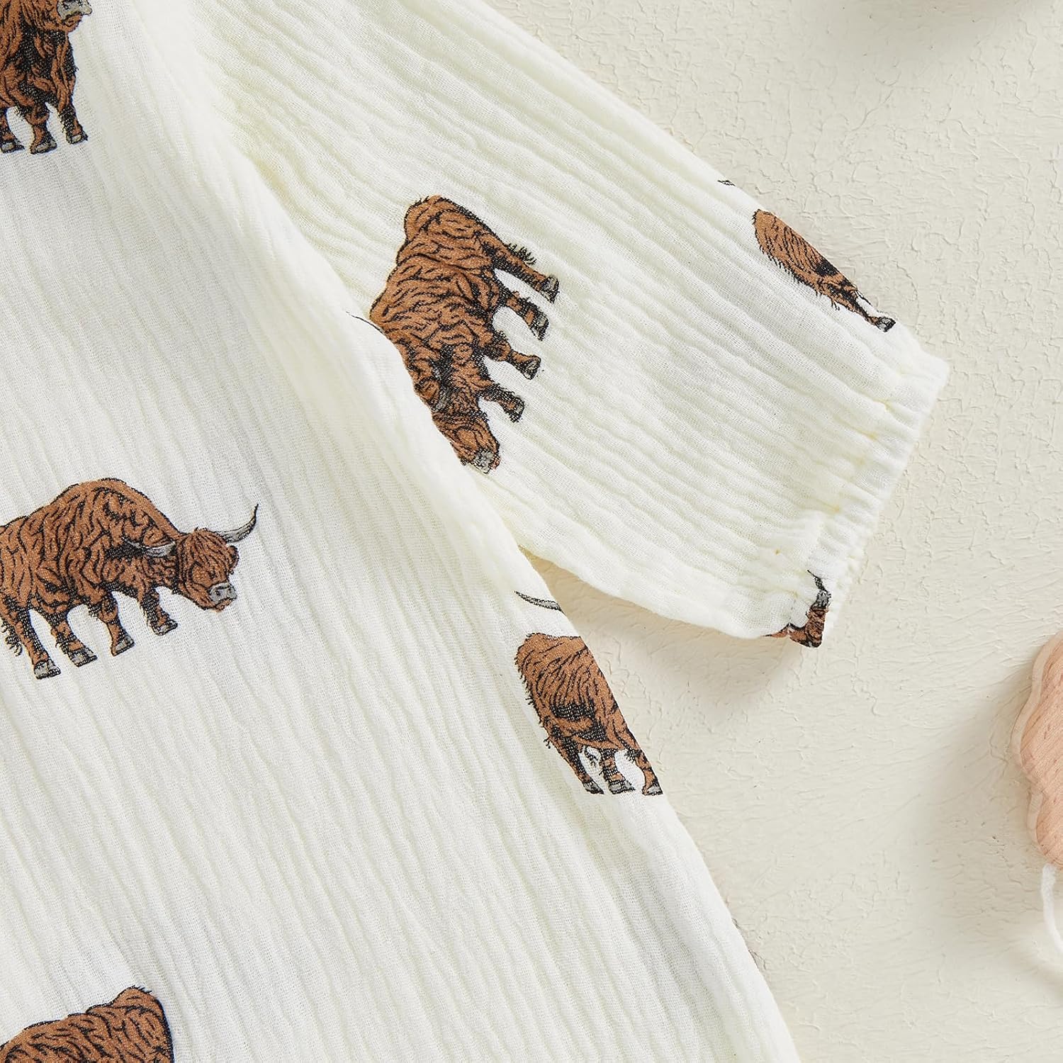 Infant Baby Boy Cow Print Romper