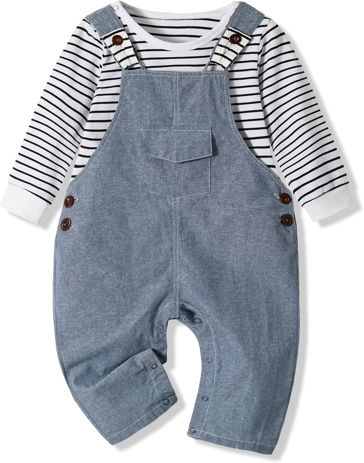 Dinosaurs Romper Overalls Set for Baby Boys