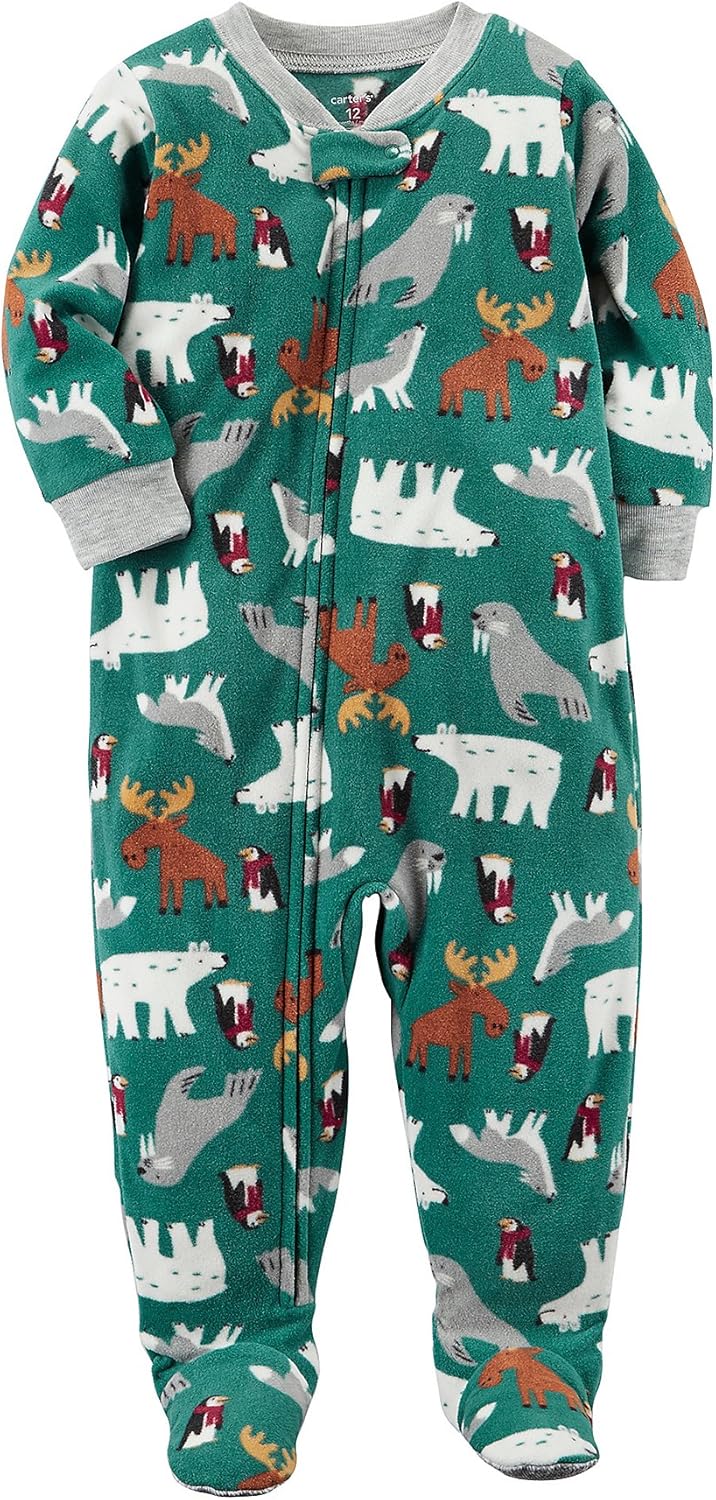 Amazing Carters Baby Boys 3T Fleece Pajama Set