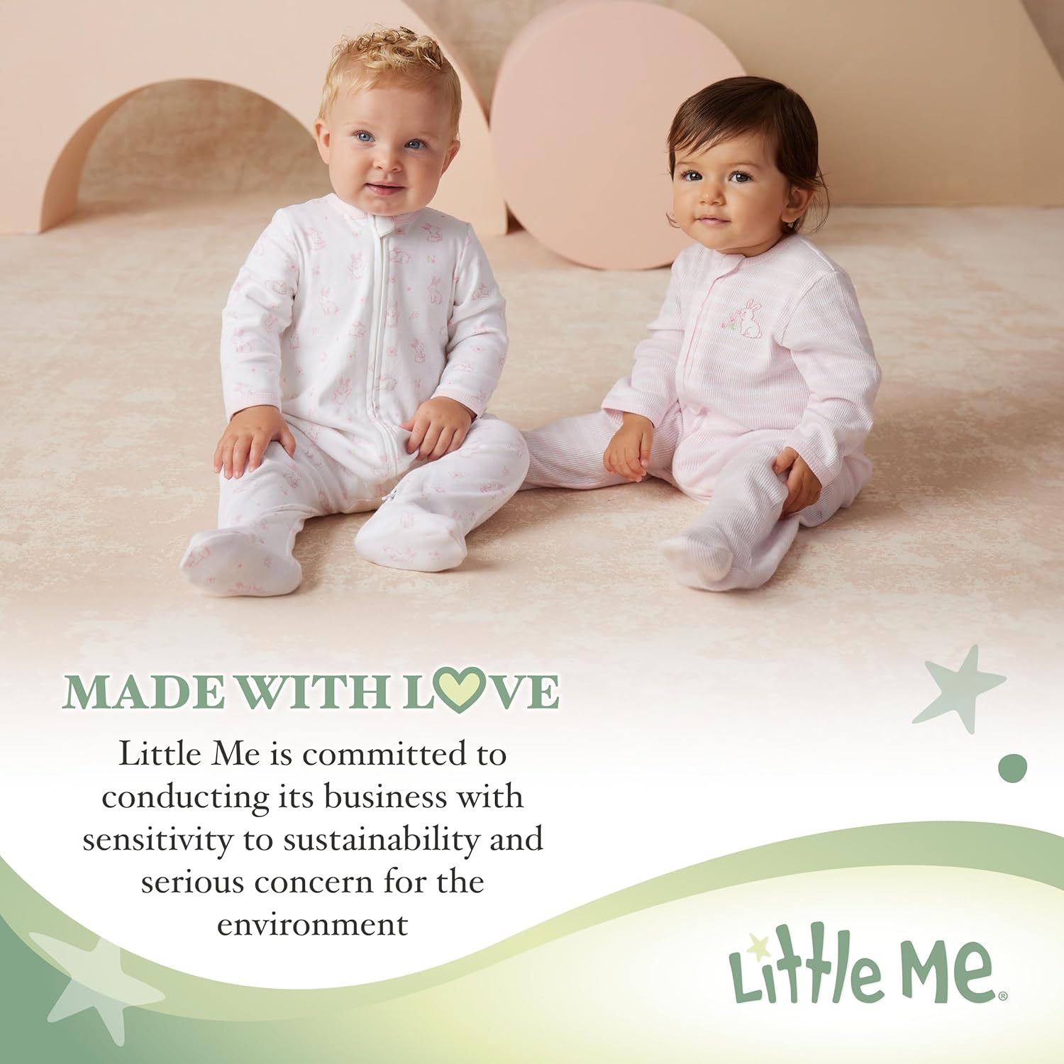 Little Me Neutral Footie Set