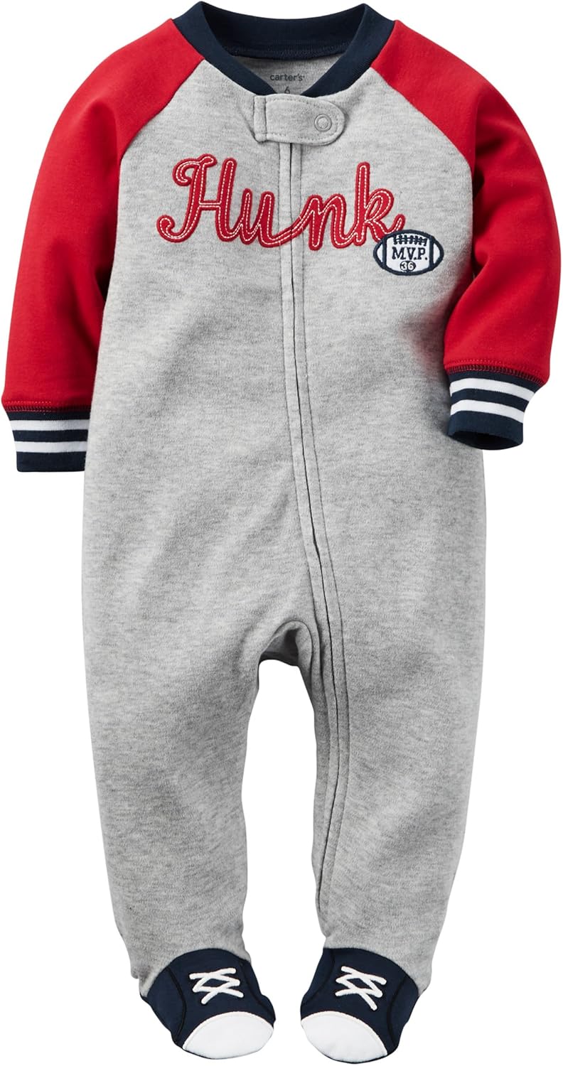 Carters Baby Boys Hunk Sleep Play 6 Months Grey