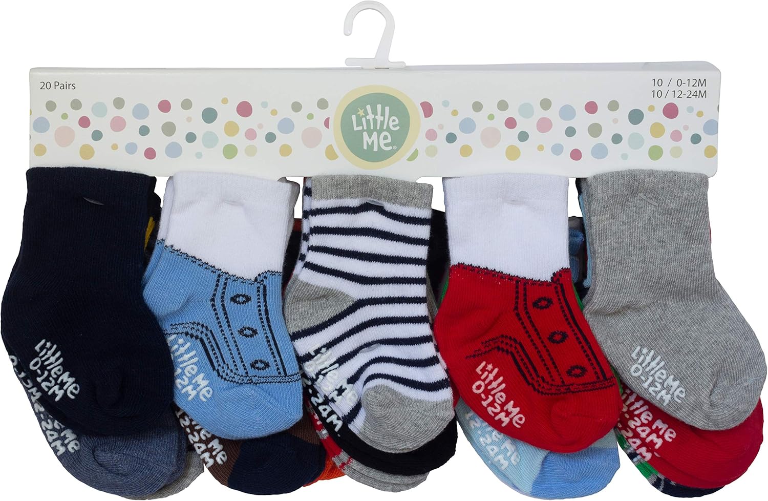 Little Me Baby Boys Shoelaces 0-24 Months