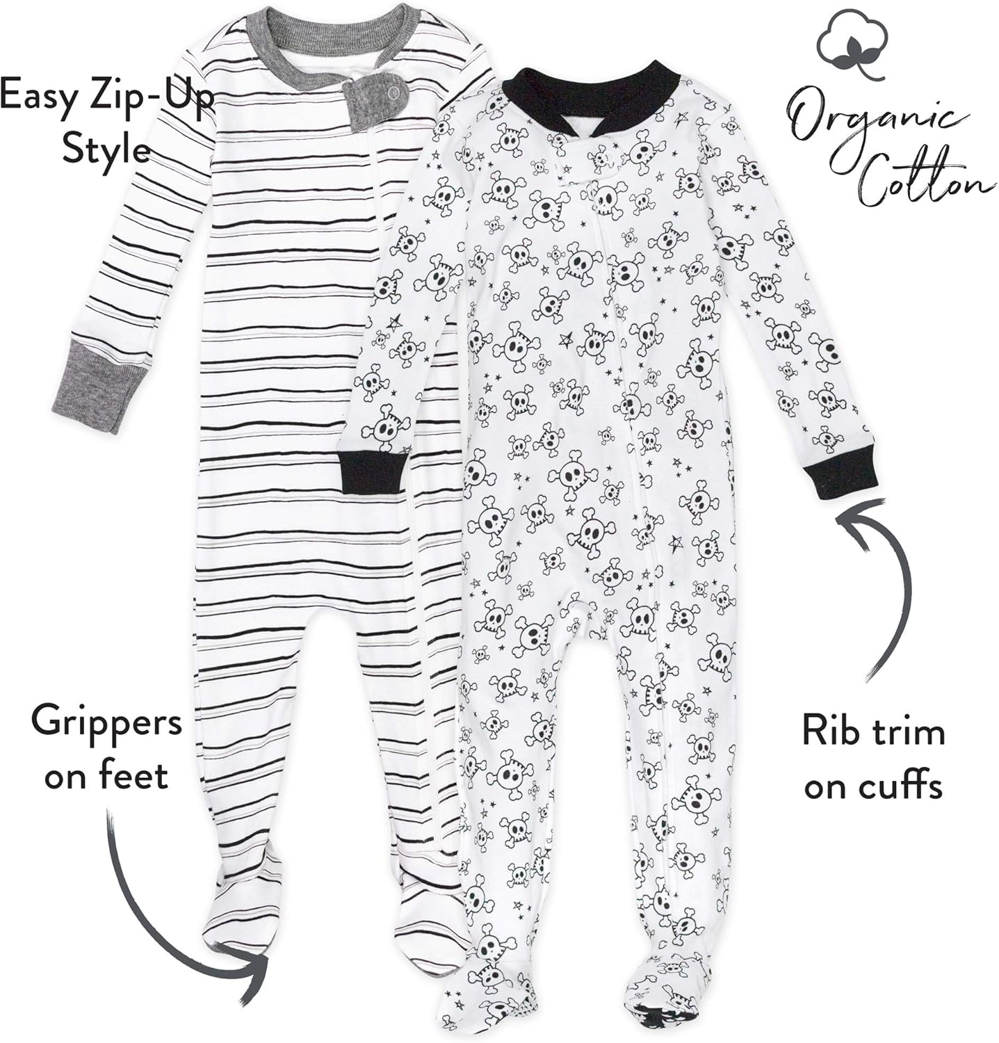 HonestBaby Unisex One-Piece Pajamas