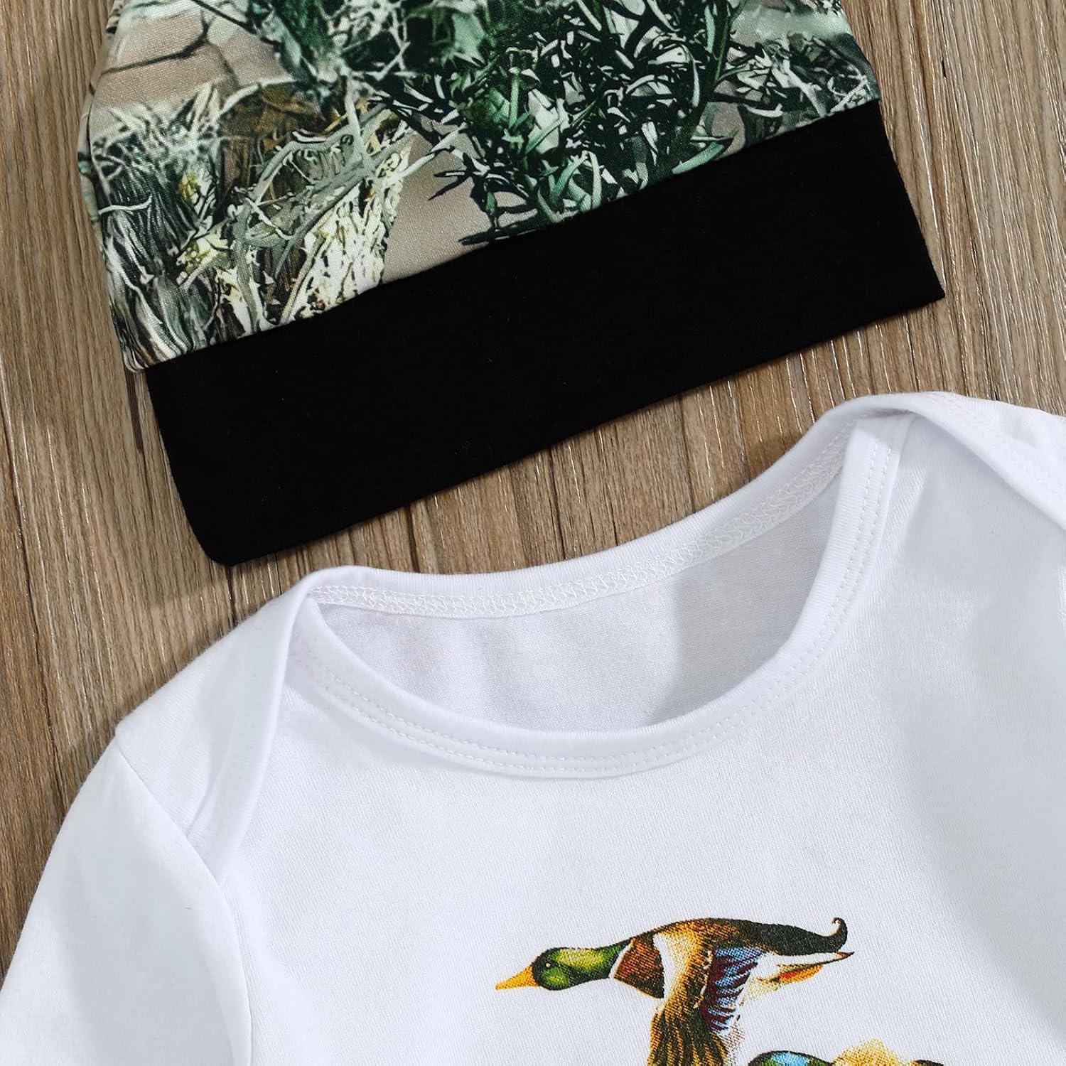 Chloefairy Newborn Baby Boy Hunting Camo Set