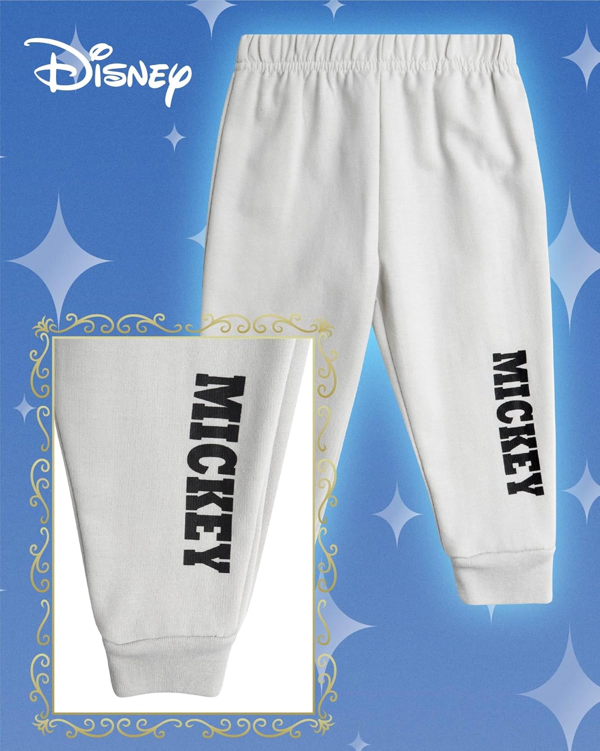 Disney Baby Boys Jogger Set - 2 Piece Mickey Mouse Kids Fleece sweater set