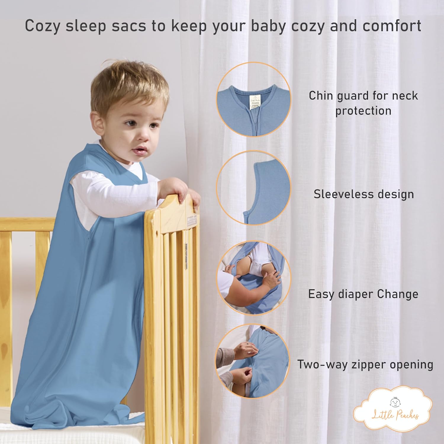 Little Peaches 4-Piece Sleepwear Set for Boy