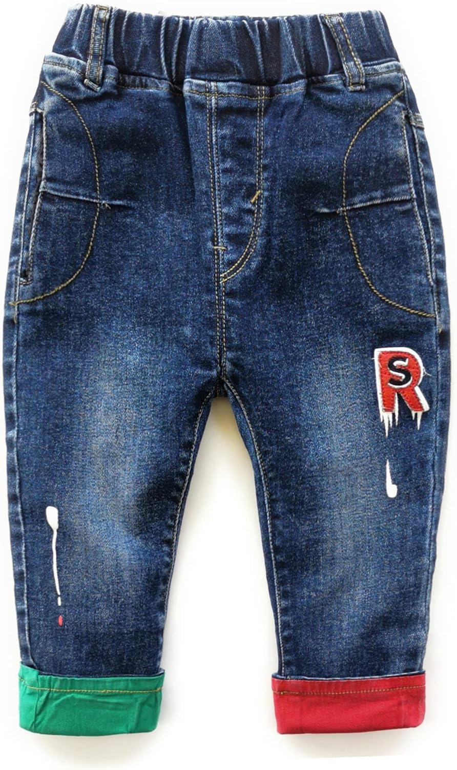 KIDSCOOL SPACE Elastic Ripped Pants for Toddlers